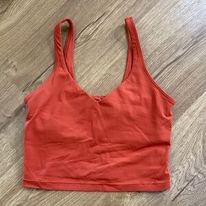 EUC Lululemon size 6 Rust Orange Tank Top